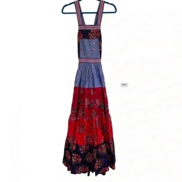 Ulla Johnson Women Lune Patchwork Sleeveless Dress Multi Size 0 - Picture 3 of 7